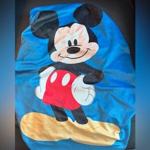 Mickey Mouse Baby Changing Table Cover- Minky Blue Fabric- NEW